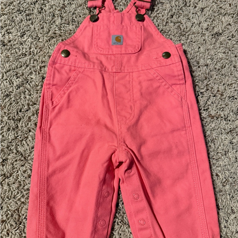 Carhartt Kids Bright Pink Overalls